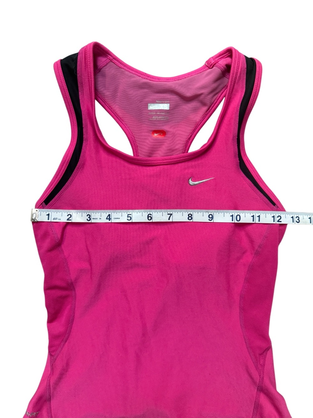 Nike Hot Pink Fit Dry Racerback Athletic Tank Top XS-Barbiecore Sporty Chic - Picture 4 of 8